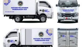 Mobil operasional Satuan Pelayanan Pemenuhan Gizi (SPPG) pendukung program Makan Bergizi Gratis (MBG).