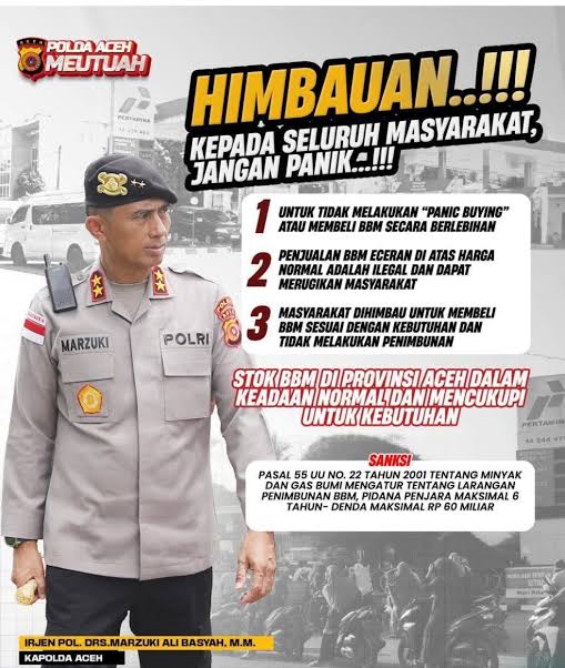 Himbauan kapolda Aceh