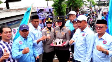 May Day 2026 di Makassar, Kapolres Pelabuhan Makassar dan Buruh KSPSI Sulsel Rayakan Kebersamaan