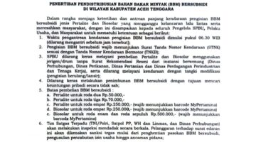 Bupati Aceh Tenggara Atur Ketat Pembelian BBM Bersubsidi, Aturan Berlaku Mulai 21 Juli 2026