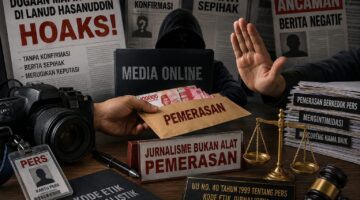 DUGAAN MAFIA PERS BERKEDOK PEMERAS DENGAN ANCAMAN BERITA HOAKS