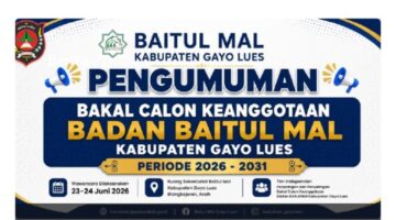 Tujuh Orang Urus Surat Pengadilan, 20 Lulus Administrasi Baitul Mal Gayo Lues: Pansel Sebut Bisa Diganti SKCK