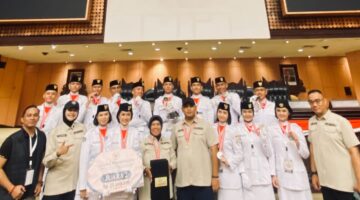 Prajurit Korem 143/HO Antarkan Paskibraka Sultra Raih Juara 2 Umum LKBB-PB MPR RI